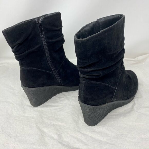 Lane Bryant Suede Wedge Boots- Size 10 Wide - Picture 9 of 16